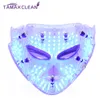 Lm002 3 kleuren fotodynamische led infrarood gezicht hals masker huid microcurrent massager verjonging anti-aging schoonheid therapie thuisgebruik kliniek