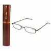 Estrutura de aço inoxidável unissex óculos de leitura 100400 com caixa de tubo elegante e moda Design8971724
