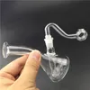 Cam yağ brülör su boruları mini yağ teçhizatı cam bong ile 2pcs 10mm erkek cam brülörler boru kalın pyrex sigara içme boruları