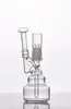 14 mm de vidro de vidro puro plataformas de petróleo fumar bongos com prego recycler tubos de água shisha bong perc splash