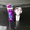 Los más vendidos Cabeza de burbuja de hongo de color de alta calidad Bongs de vidrio al por mayor, cachimba de vidrio, accesorios para pipa de humo