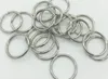 6000pcs Split Keychains Ring Nyckelring 25mm Key Ring Chain Loop Pocket Photo Clasps Connectors Silver