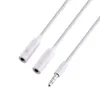 3.5mm Audio Cable Male Jack to 2 Double Female Mic Earphone Y Splitter Headphone Extension Adapter AUX Connectors