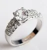 Zirconia Diamond Dames Ring Goud Kleur Zilver Kleur Goede Kwaliteit Mooie Sieraden Bruiloft Fashion Party Rings