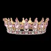 مسابقة Pageant Circle Tiara Clear النمساوية Rhinestons King Queen Crown Wedding Crown Crown Party Art Deco6155985
