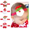 Kerstcadeaus Baby Haaraccessoires Cartoon Santa Claus Hoofdband voor Kinderen Xmas Hoofdbanden Meisje Peuter Hoofddeksels Bogen