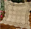 pano de mesa crochet feito à mão