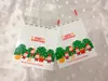 White 200pcs Christmas Santa Claus designs Self Adhesive Seal Snack bagsLovely Biscuits Bread Cookie Gift Bag 10x114cm envelope1979817