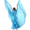 10 Farben Bühnenperformance-Requisiten Tanzzubehör ägyptische Goldflügel Nicht-splitisch Bauch Tanz Isis Flügel 240 Grad
