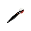 5.2-Inch Red and White Dabber Tool - Glass Bong Accessory, Portable Vaporizer for Concentrates