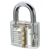 Transparent Visible Cutaway Practice Padlock Lock Pick Tools for Locksmith Skill Training