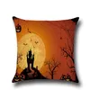 Halloween Pumpkin Witch Cushion Cover Cartoon Halloween Style Pillow Cover Home Decorative Cushion Cases Festival Gift YLCM