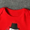 2017 Nuevo bebé para bebés onesies de navidad onesies de muñeco de nieve Bodysuit con sombrero
