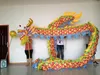 18M Tamaño para adultos 3 # Tela de estampado de seda 10Player Chinese Dragon Dance Body Etapa al aire libre Mascota Traje China Cultura especial Fiesta de vacaciones