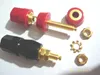 4PCS Gold plated audio speaker binding post 4mm banana jack Adapter