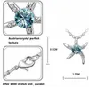 925 Посеребренная Морская Звезда Ожерелье Мода Изысканные Ювелирные Изделия Кристалла Звезда Рыба Кулон Ожерелье Звезда Рыба Ожерелье Кристалл Ювелирные Изделия DHL