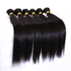 Onverwerkte 8a Braziliaanse Virgin Straight Haar Peruviaanse Maleisische Indiase Cambodjaanse Menselijk Haar Weave 3/4 / 5bundles Zachte Dikke DySable Extension