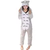 Anime japonês Meu Vizinho Totoro macacão Nightwear Sleepwear Totoro Traje Cosplay Totoro Onesie Pijamas Pijamas Feminino Homens jumpsuit