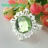 Toptan - U Pick-- 150pcs Temizle Beyaz Gem Diamond Peçete Halkası Serviette Tutucu Düğün Yemeği Gelin Duş Favor Dekor için 20 renk