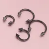 Анодированная черная подкова бара Lip Nose Septum Septum Ear Ring