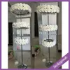 Nie, w tym kwiat, tylko stoisko psychiczne) Hotsale Flower Stand Sliver lub Gold Metal Wedding Filar / Lead Road do sceny ślubnej w hali