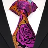 E12 MENS TIE SETS Rose Multicolor Fuchsia Red Yellow Blue Floral Slyckor Pocket Square 100% Silk New Wholesal289G