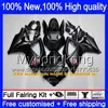 8Gift 23 kleuren carrosserie voor Suzuki GSXR600 1996 1997 1998 1999 2000 GSX R600 5LQ38 GSXR750 SRAD GSXR 750 600 96 97 98 99 00 Fairing Kit Blac