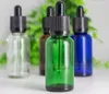 30ml Colorful Glass Dropper Bottles with ChildProof Tamper Lids and Drop Tip for 30ml Oil Eliquid