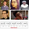 Montature per nerd classiche con lenti trasparenti retrò Occhiali Moda Uomo Donna Occhiali da vista Montatura per occhiali in metallo mezzo vintage