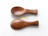 100pcs/lot 8*2.8cm Mini Wooden Spoon Teaspoon Condiment Utensil Tea Coffee Milk Spoon Kids Ice Cream Scoop Tableware Tool