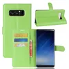 Flip Wallet Case dla Samsung Galaxy Note8 Skórzany Książka TPU dla Galaxy Note8 Heavy Duty Case z Kickstand