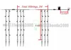 عطلة الإضاءة 2 متر * 0.6 متر 60 المصابيح للماء سلسلة ضوء الجنية جليد الصمام الستار سلسلة ضوء لمهرجان عيد الميلاد حديقة حزب MYY