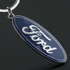 5 pièces/lot mode alliage de Zinc métal 3D Ford voiture logo porte-clés porte-clés llaveros hombre haute qualité chaveiro portachiavi porte-clés