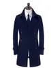 Trench-coat à double boutonnage pour homme, manteau long, kaki, noir, beige, noir, vêtements slim fit, pardessus en coton pour homme, plus