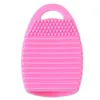 Cosmetic Foundation Scrubber Makeup Brush Cleaners Silicone Cleaning Tool 4Color #R410