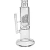 2017 HOTSELLING bent mouth with 12 arm tree perc galss bong smoking glass water pipe 35cm tall A110