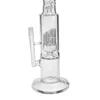 2017 Hotselling Bent Mond met 12 Arm Tree Perc Galss Bong Rook Smoking Glass Water Pipe 35cm Tall A110