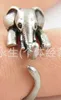 Elephant Animal Rings For Women And Girls Cute Jewelry Open Ring Silver Brown Color Wholesale Gift Party