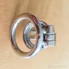 Anillo de pene de dispositivo de castidad masculina de acero inoxidable, jaulas de pene, cerradura de virginidad, jaula/cinturón estándar, anillo de pene, juego para adultos, juguete sexual para hombres