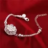 Hot Koop Kerstcadeau 925 Silver Leaves Armband DFMCH386, Gloednieuwe Mode 925 Sterling Zilveren Plaat Ketting Link Armbanden Hoogwaardig