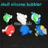 Narguilés 2,7 pouces de haut Silicone Blunt Bong Voyage Bongs bulle Dab Rig silicone Bubbler Huile Rigs Tuyaux d'eau en verre