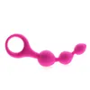 Gourd Shape Orgasm Silicone Anal Beads Balls Butt Plug Ring Play Adult Sex Toy #R571