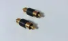 10 pz ORO RCA Phono Accoppiatore RCA Maschio a RCA Maschio Connettore Audio Video