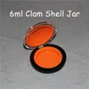 Heißer Verkauf Clam Jar 6ml Acryl Silikonbehälter Acryl Muschelschale Gläser Silikonbongs Silikon Wachscontainer Kostenloser DHL
