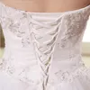 New Arrival Free Shipping Ruffle Tulle Cathedral Train Wedding Dresses Sweetheart Vintage Applique Vestidos Bridal Dress