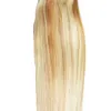 P27613 bleach blonde grade 6a unprocessed virgin brazilian hair straight remy human hair weaves 1PCSLOTDouble drawnNo sheddin4891994