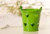 Hurtownie 30 sztuk Cute Metal Favor Pail Serce Dekoracyjne Doniczki Tin Wedding Favor Candy Posiadacze Mini Wiadro Dla Gości Pamiątka Świeca Pudełko