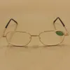Lentes de vidro com armação de metal completa feminino masculino óculos de leitura unissex 100 a 4508676954