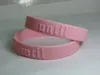 Custom Embossed Bracelet Text & Logo 8''*0.5'' Color Ink Printed Jelly Silicone Wristband For Events Promotion Gifts