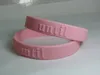 Custom Embossed Bracelet Text Logo 8 '' * 0.5 '' Färgbläck Tryckt Jelly Silikon Armband för evenemang Promotion Presenter